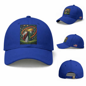 Black Jesus Juneteenth Baseball Cap African American Christian Pride TS12 Baseball Cap Universal Fit Royal Blue Print Your Wear