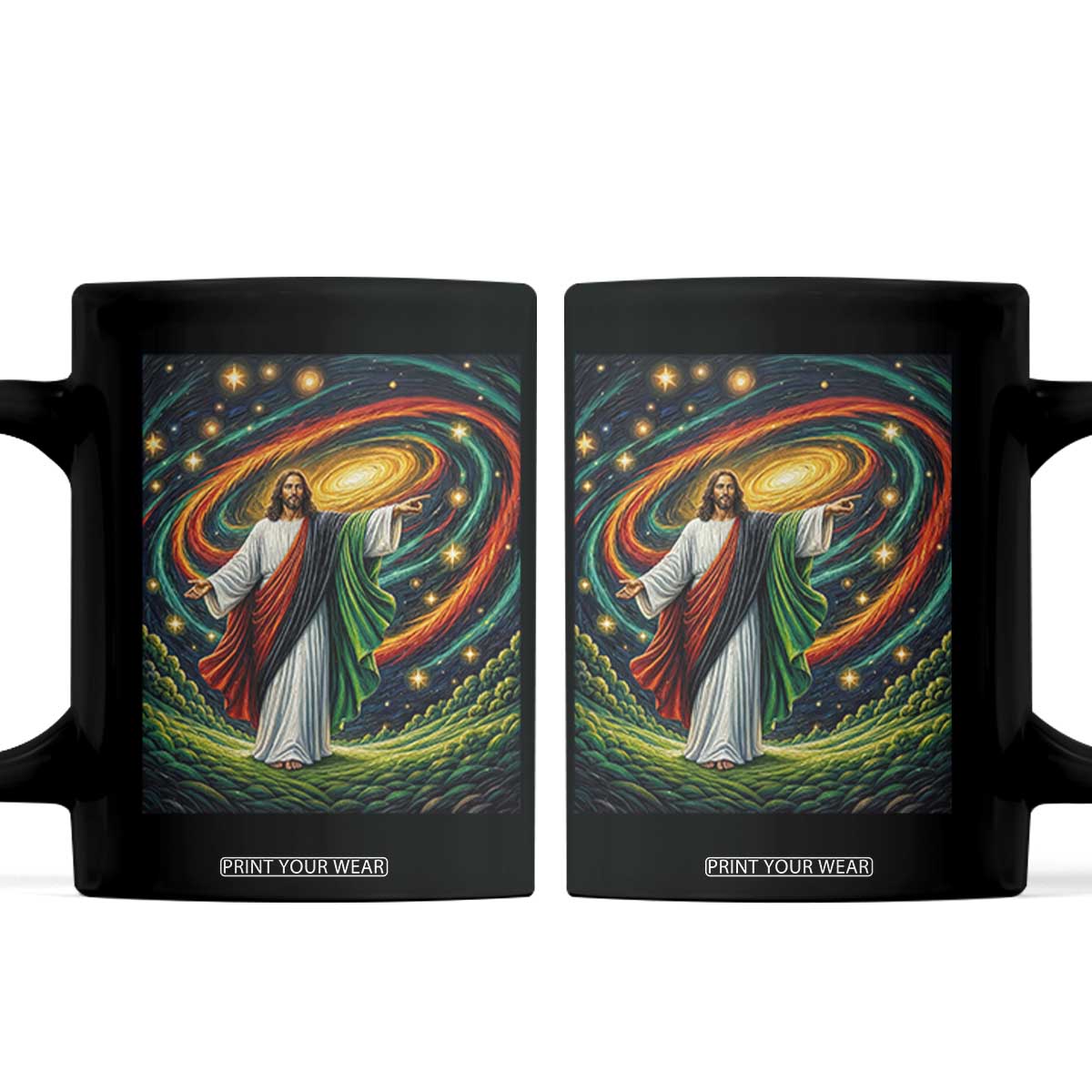 Black Jesus Juneteenth Coffee Mug African American Christian Pride TS12 Black Print Your Wear
