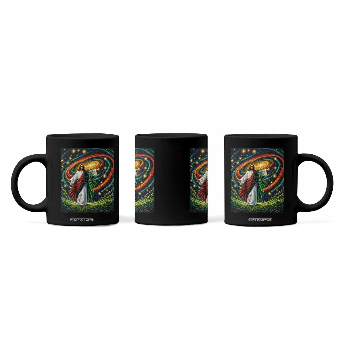 Black Jesus Juneteenth Coffee Mug African American Christian Pride TS12 Print Your Wear