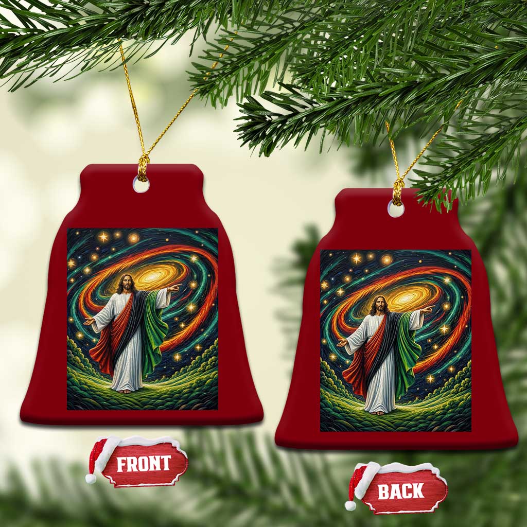 Black Jesus Juneteenth Ceramic Ornament African American Christian Pride TS12 Print Your Wear