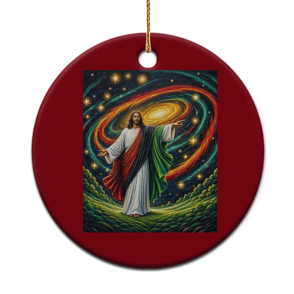 Black Jesus Juneteenth Ceramic Ornament African American Christian Pride TS12 1pc Red Print Your Wear