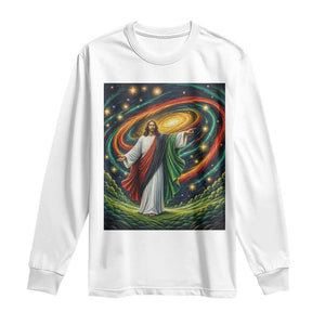 Black Jesus Juneteenth Long Sleeve Shirt African American Christian Pride TS12 White Print Your Wear