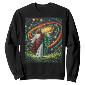 Black Jesus Juneteenth Sweatshirt African American Christian Pride TS12 Black Print Your Wear