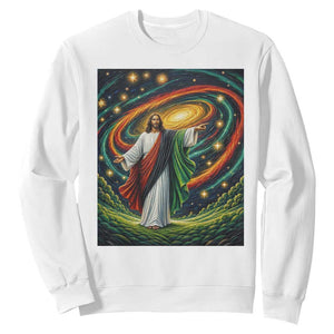 Black Jesus Juneteenth Sweatshirt African American Christian Pride TS12 White Print Your Wear