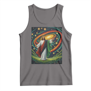 Black Jesus Juneteenth Tank Top African American Christian Pride TS12 Deep Heather Print Your Wear