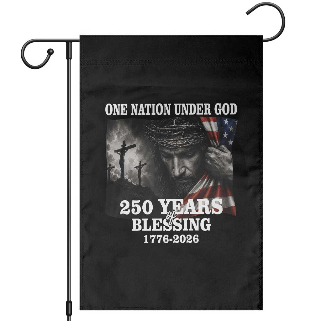 One Nation Under God 250th Anniversary Garden Flag American Patriotic Faith TS12 Black Print Your Wear