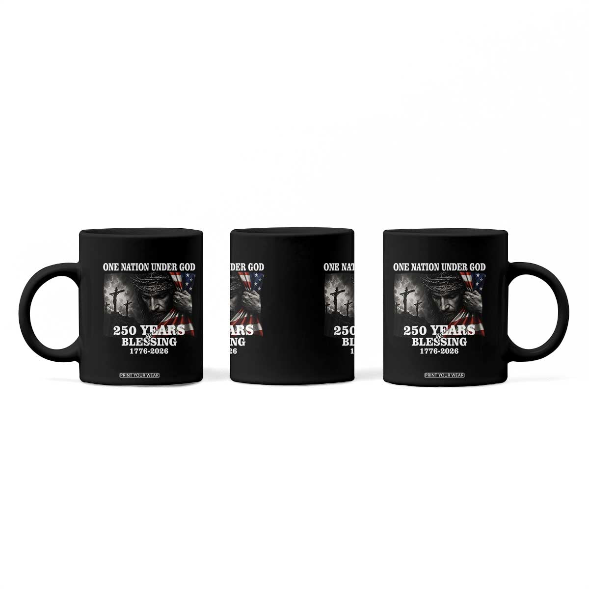 One Nation Under God 250th Anniversary Coffee Mug American Patriotic Faith TS12 Print Your Wear