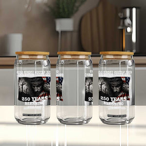 One Nation Under God 250th Anniversary Glass Can American Patriotic Faith TS12 Print Your Wear