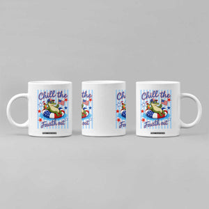 Funny Patriotic Alligator Coffee Mug Chill The Fourth Out TS12 Print Your Wear