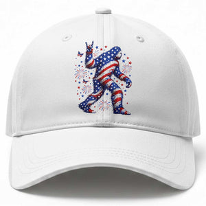 Funny Patriotic Bigfoot Baseball Cap 4th Of July Freedom TS12 Print Your Wear
