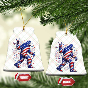 Funny Patriotic Bigfoot Ceramic Ornament 4th Of July Freedom TS12 Print Your Wear
