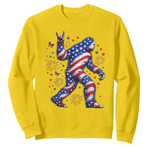 Funny Patriotic Bigfoot Sweatshirt 4th Of July Freedom TS12 Daisy Print Your Wear