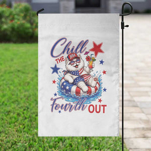 Funny Patriotic Persian Cat Garden Flag Chill The Fourth Out TS12 Print Your Wear