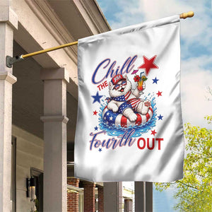 Funny Patriotic Persian Cat Garden Flag Chill The Fourth Out TS12 Print Your Wear