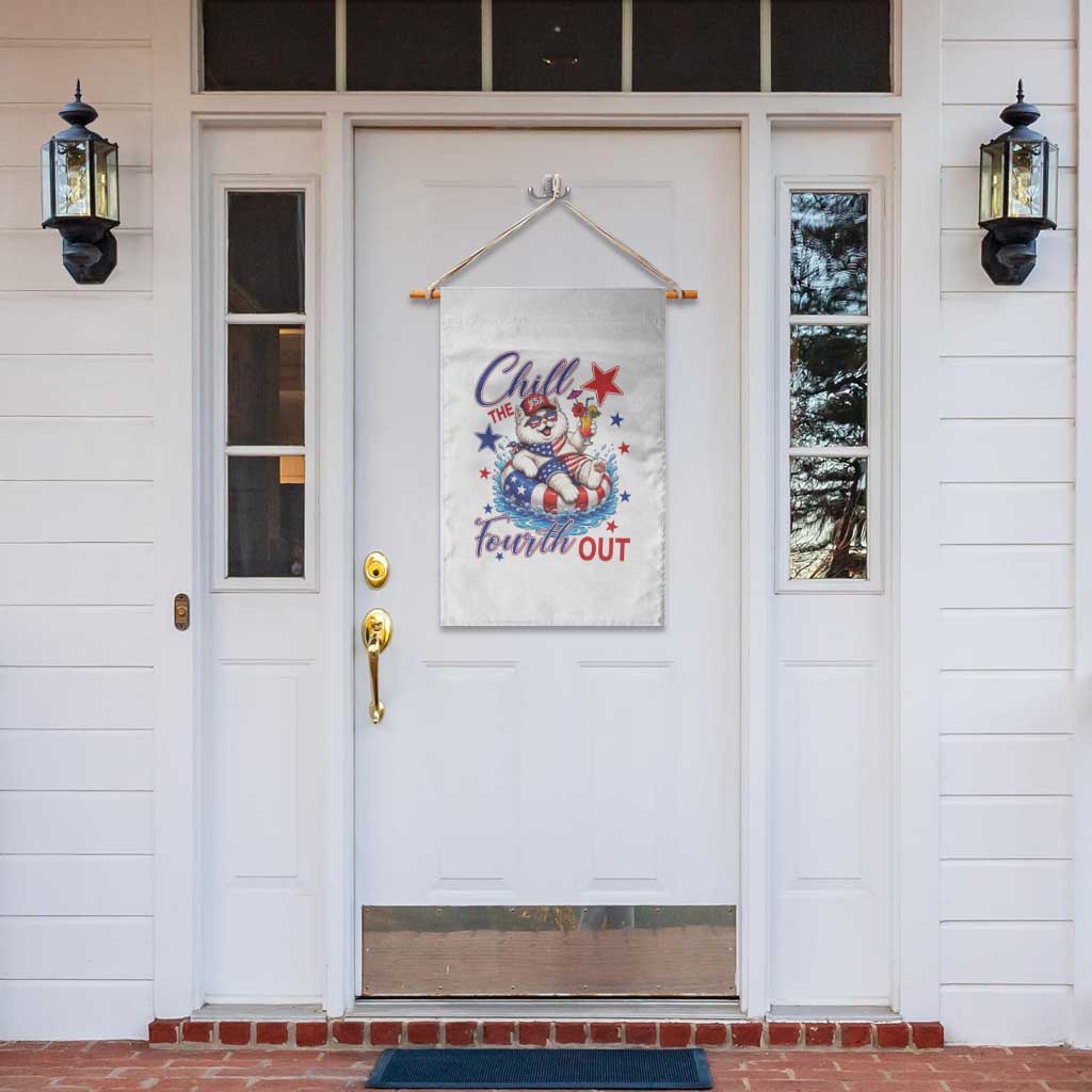 Funny Patriotic Persian Cat Garden Flag Chill The Fourth Out TS12 Print Your Wear