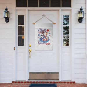 Funny Patriotic Persian Cat Garden Flag Chill The Fourth Out TS12 Print Your Wear
