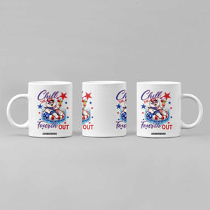 Funny Patriotic Persian Cat Coffee Mug Chill The Fourth Out TS12 Print Your Wear