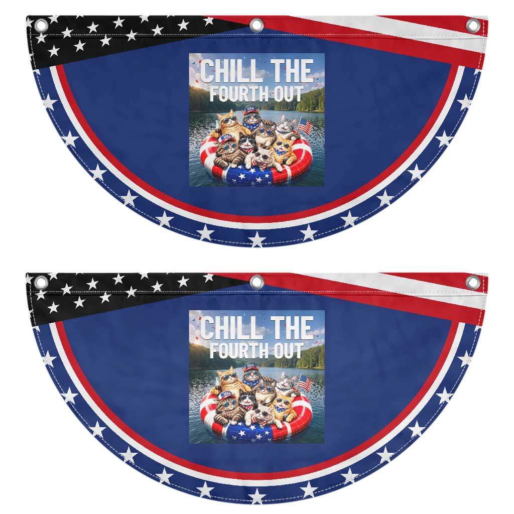 Funny Americana Cat Squad Patriotic Fan Flag Chill The Fourth Out TS12 2pcs pack Classic Navy Print Your Wear