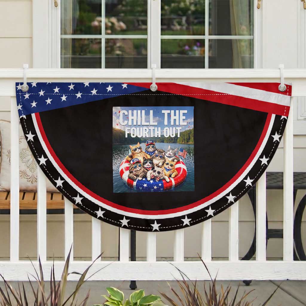Funny Americana Cat Squad Patriotic Fan Flag Chill The Fourth Out TS12 2pcs pack Classic Black Print Your Wear
