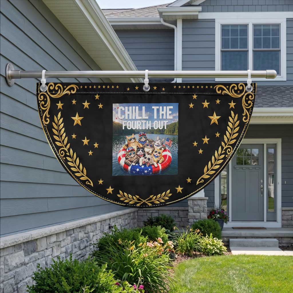 Funny Americana Cat Squad Patriotic Fan Flag Chill The Fourth Out TS12 2pcs pack Vintage Black Print Your Wear