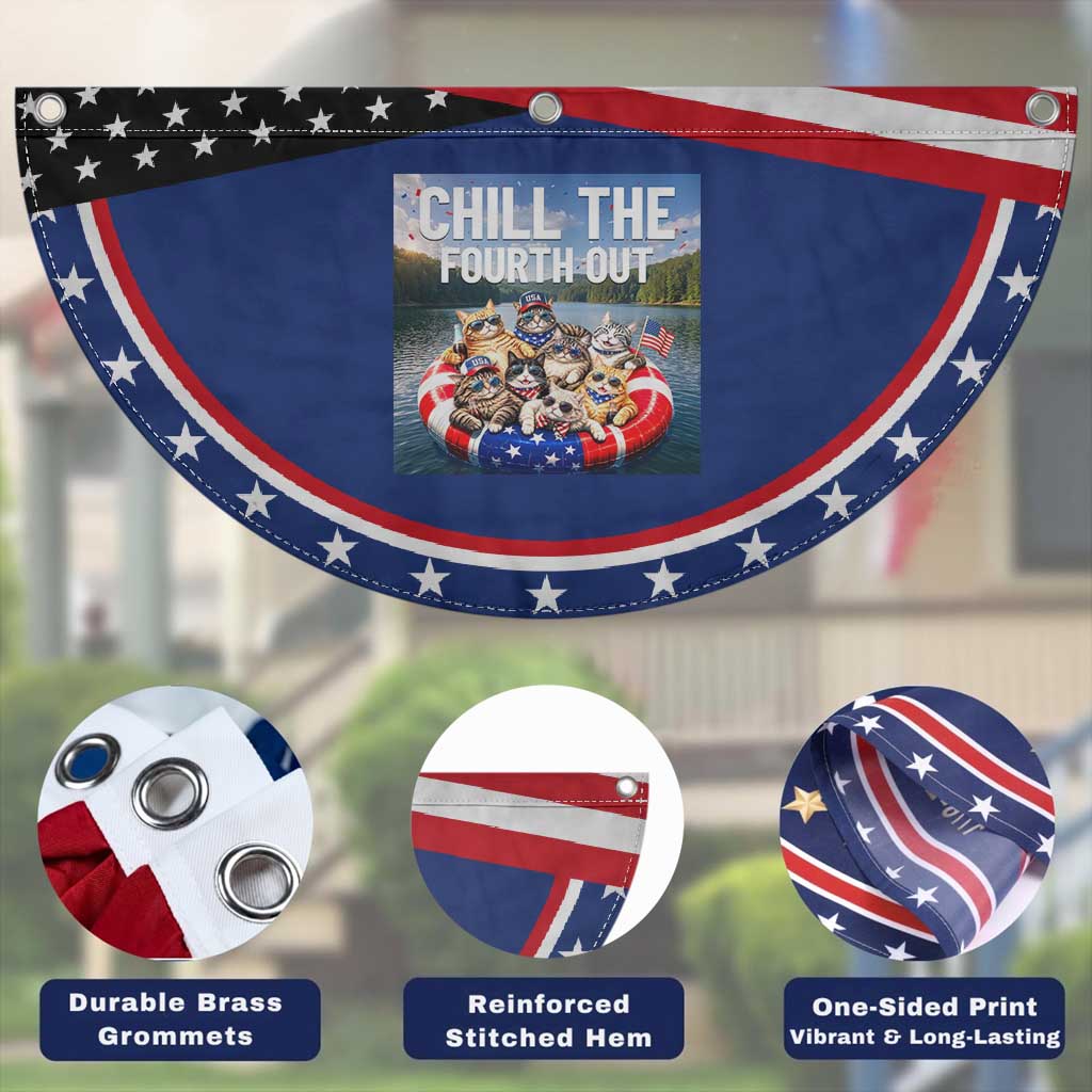 Funny Americana Cat Squad Patriotic Fan Flag Chill The Fourth Out TS12 Print Your Wear
