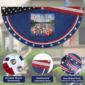 Funny Americana Cat Squad Patriotic Fan Flag Chill The Fourth Out TS12 Print Your Wear