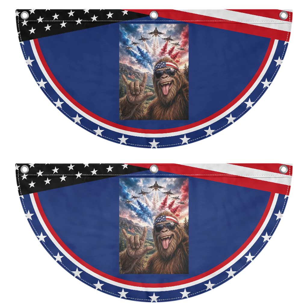Funny Bigfoot 4th Of July Selfie Patriotic Fan Flag Funny USA Freedom Jet Fighter Graphic TS12 2pcs pack Classic Navy Print Your Wear