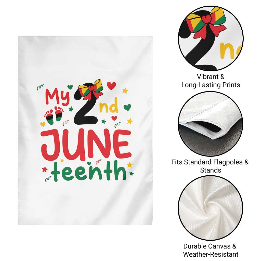 My Second Juneteenth Garden Flag African American Baby Freedom Day TS12 Print Your Wear