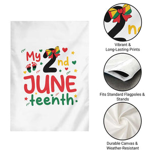 My Second Juneteenth Garden Flag African American Baby Freedom Day TS12 Print Your Wear