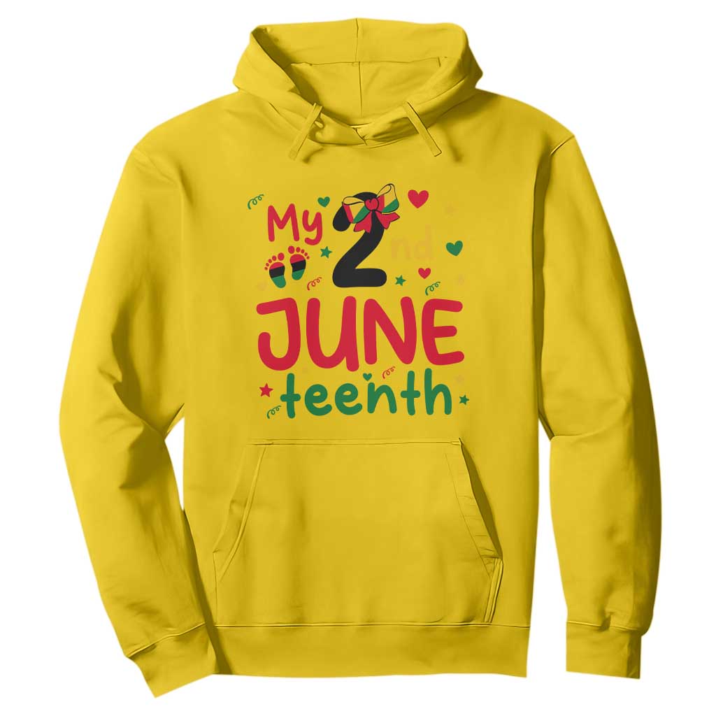 My Second Juneteenth Hoodie African American Baby Freedom Day TS12 Daisy Print Your Wear