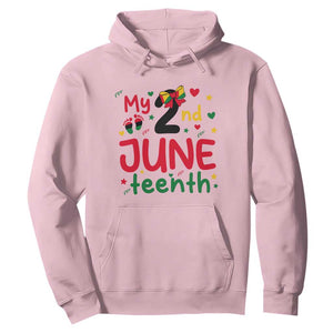 My Second Juneteenth Hoodie African American Baby Freedom Day TS12 Light Pink Print Your Wear
