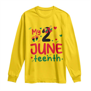 My Second Juneteenth Long Sleeve Shirt African American Baby Freedom Day TS12 Daisy Print Your Wear