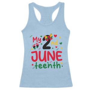 My Second Juneteenth Racerback Tank Top African American Baby Freedom Day TS12 Light Blue Print Your Wear