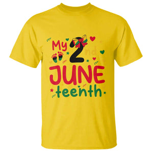 My Second Juneteenth T Shirt African American Baby Freedom Day TS12 Daisy Print Your Wear