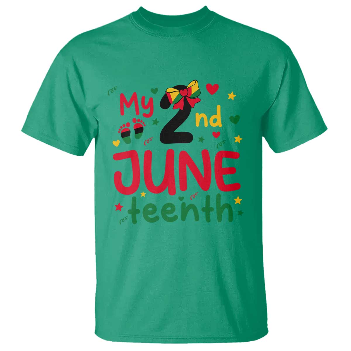 My Second Juneteenth T Shirt African American Baby Freedom Day TS12 Irish Green Print Your Wear