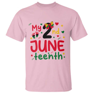 My Second Juneteenth T Shirt African American Baby Freedom Day TS12 Light Pink Print Your Wear