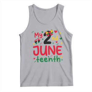 My Second Juneteenth Tank Top African American Baby Freedom Day TS12 Athletic Heather Print Your Wear