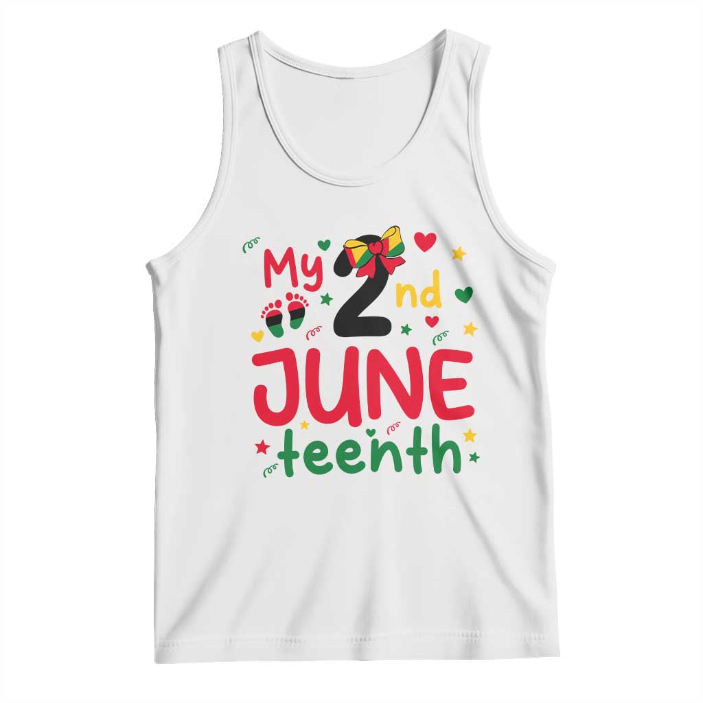 My Second Juneteenth Tank Top African American Baby Freedom Day TS12 White Print Your Wear