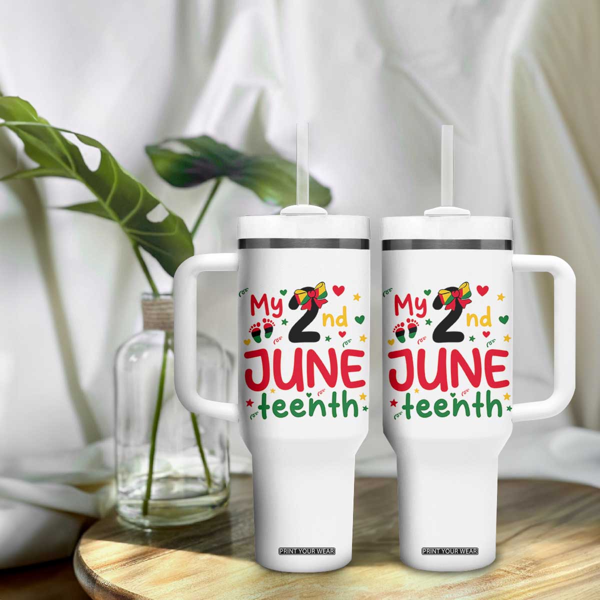 My Second Juneteenth Tumbler With Handle African American Baby Freedom Day TS12 Print Your Wear