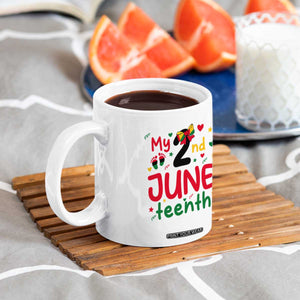 My Second Juneteenth Coffee Mug African American Baby Freedom Day TS12 Print Your Wear