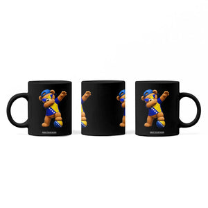 Funny Bosnia Teddy Bear Dabbing Fudbal Fan Gift Coffee Mug TS12 Print Your Wear