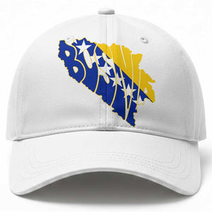 Bosnia And Herzegovina Word Art Map Baseball Cap Bosnian Pride Gift TS12 Print Your Wear