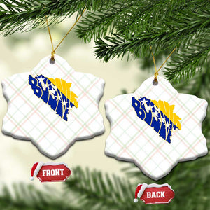 Bosnia And Herzegovina Word Art Map Ceramic Ornament Bosnian Pride Gift TS12 Print Your Wear