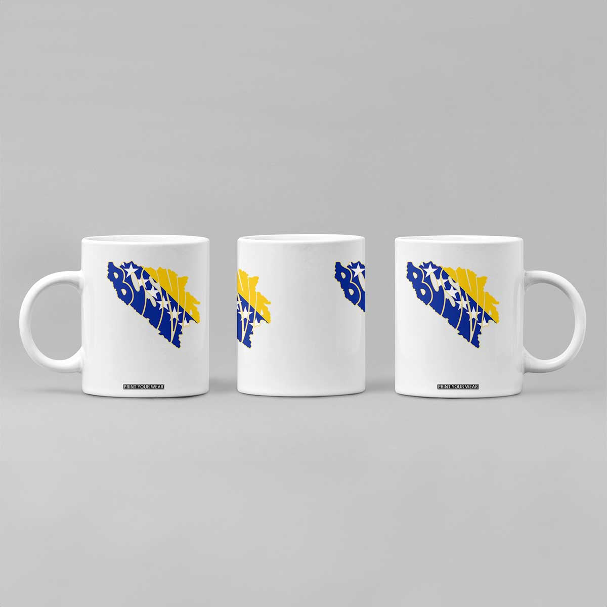 Bosnia And Herzegovina Word Art Map Coffee Mug Bosnian Pride Gift TS12 Print Your Wear