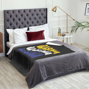 Groovy Retro Bosnia Throw Blanket Proud Bosnian Balkan Heritage Gift TS12 Print Your Wear