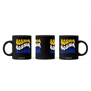 Groovy Retro Bosnia Coffee Mug Proud Bosnian Balkan Heritage Gift TS12 Print Your Wear