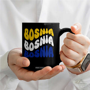 Groovy Retro Bosnia Coffee Mug Proud Bosnian Balkan Heritage Gift TS12 Print Your Wear