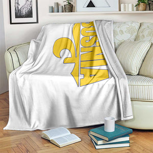 Bosnian Fleur De Lis Flag Throw Blanket Proud Bosnia Heritage Gift TS12 Print Your Wear