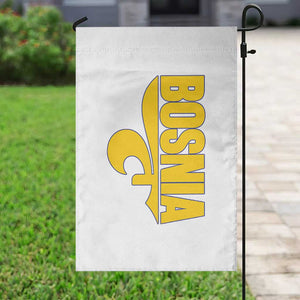 Bosnian Fleur De Lis Flag Garden Flag Proud Bosnia Heritage Gift TS12 Print Your Wear