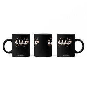 Funny Endometrial Cancer Goose Coffee Mug Just A Strong Goose TS12 Print Your Wear